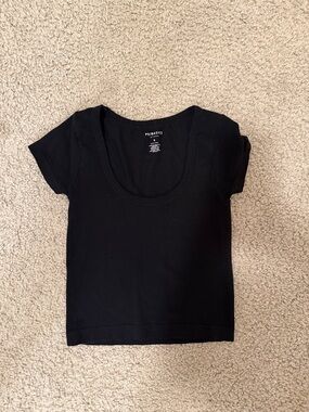 PacSun Black Short Sleeve Scoop Neck Tee